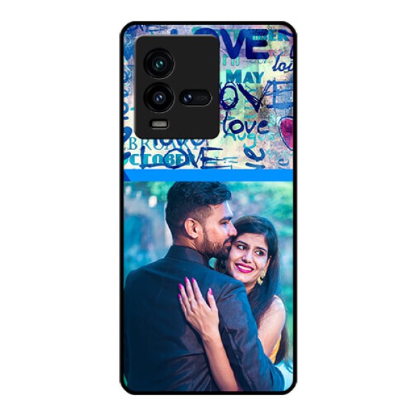 iQOO 9T 5G Custom Glass Mobile Case - Colorful Love Design
