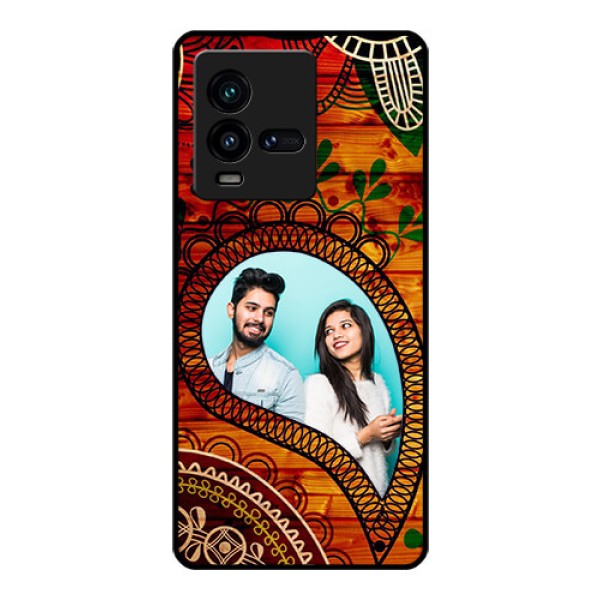 iQOO 9T 5G Personalized Glass Phone Case - Abstract Colorful Design