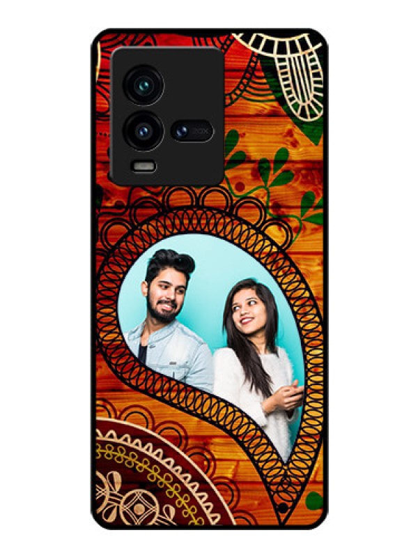 Custom iQOO 9T 5G Personalized Glass Phone Case - Abstract Colorful Design