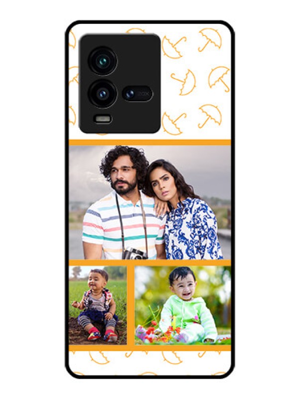 Custom iQOO 9T 5G Custom Glass Mobile Case - Yellow Pattern Design