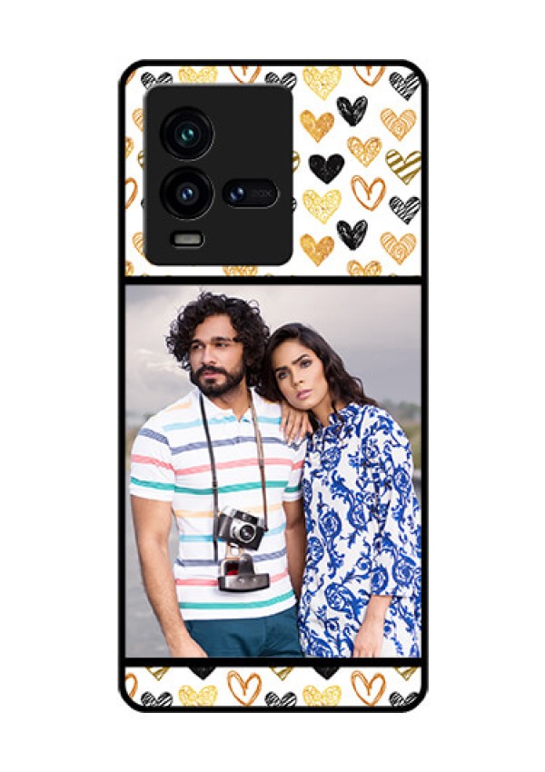iQOO 9T 5G Photo Printing on Glass Case - Love Symbol Design