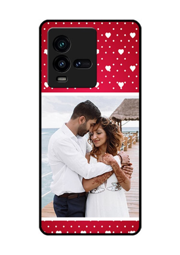 iQOO 9T 5G Photo Printing on Glass Case - Hearts Mobile Case Design