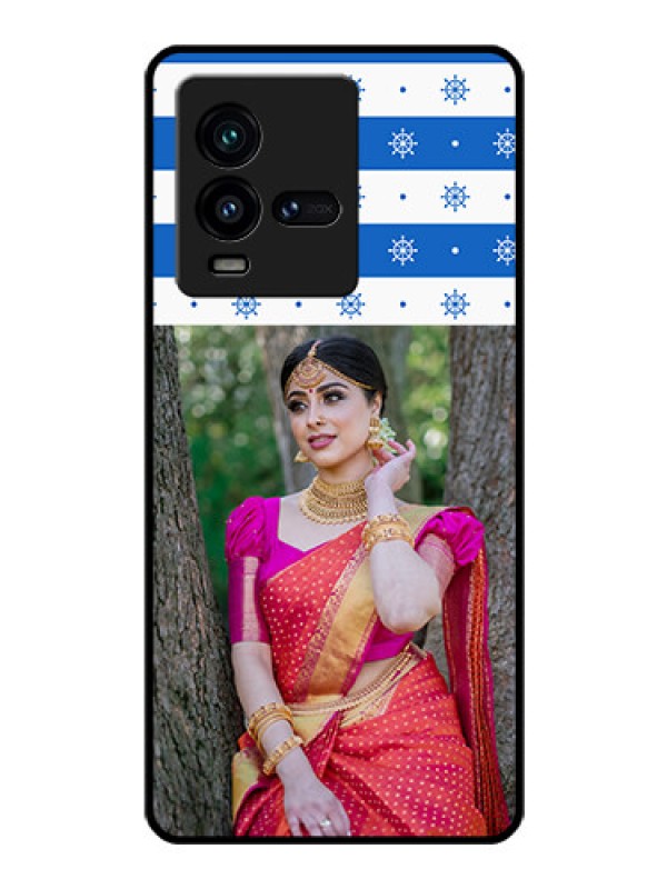 Custom iQOO 9T 5G Photo Printing on Glass Case - Snow Pattern Design