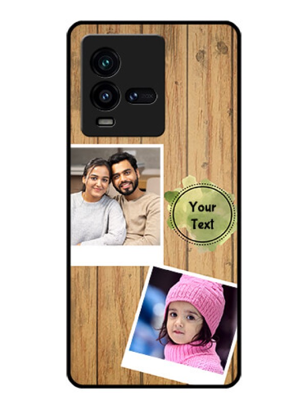 Custom iQOO 9T 5G Custom Glass Phone Case - Wooden Texture Design