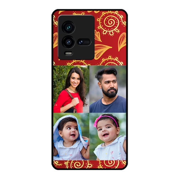 iQOO 9T 5G Photo Printing on Glass Case - 4 Image Traditional Design iQOO 9T 5G Photo Printing on Glass Case - 4 Image Traditional Design