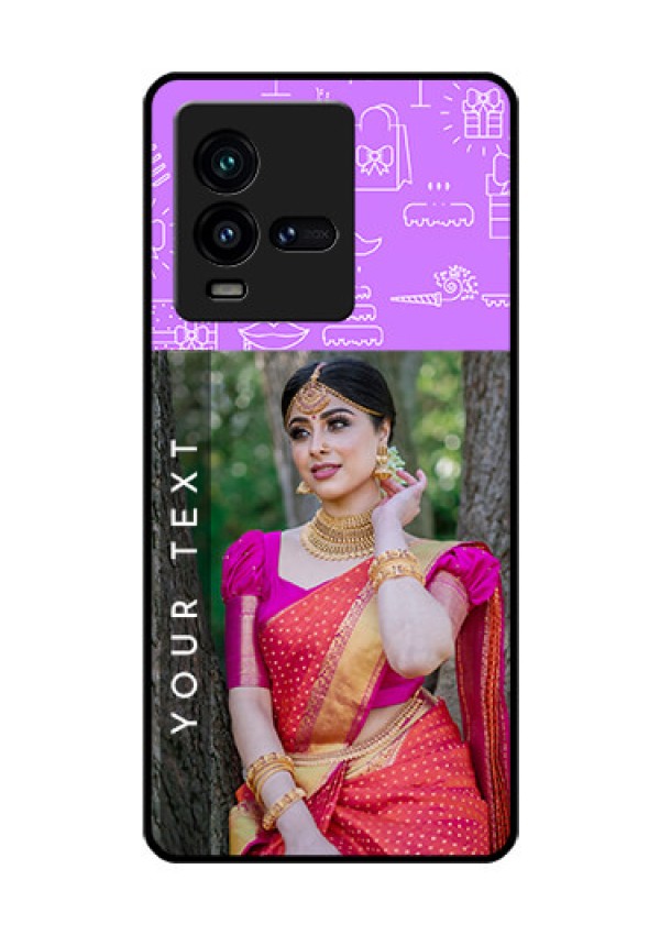 iQOO 9T 5G Custom Glass Mobile Case - Birthday Icons Design