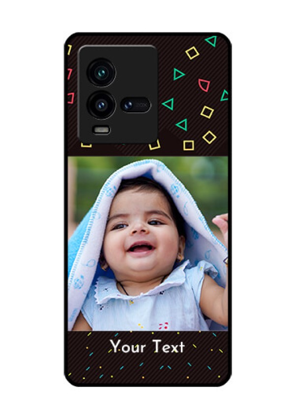 iQOO 9T 5G Custom Glass Phone Case - with confetti birthday design