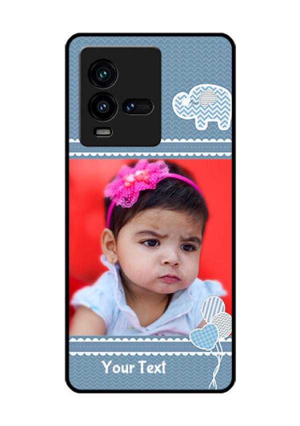 iQOO 9T 5G Photo Printing on Glass Case - with Kids Pattern Design