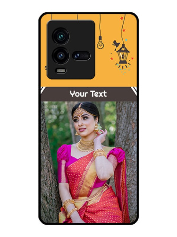 Custom iQOO 9T 5G Custom Glass Mobile Case - with Family Picture and Icons