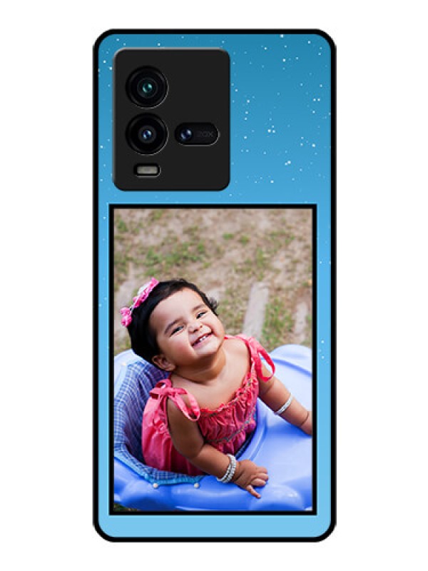 Custom iQOO 9T 5G Custom Glass Mobile Case - Wave Pattern Colorful Design