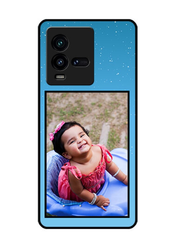 iQOO 9T 5G Custom Glass Mobile Case - Wave Pattern Colorful Design