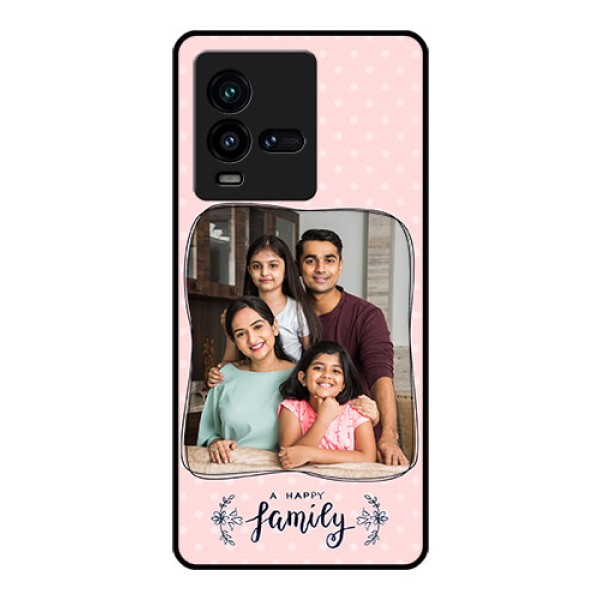 iQOO 9T 5G Custom Glass Phone Case - Family with Dots Design