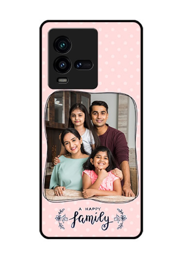iQOO 9T 5G Custom Glass Phone Case - Family with Dots Design