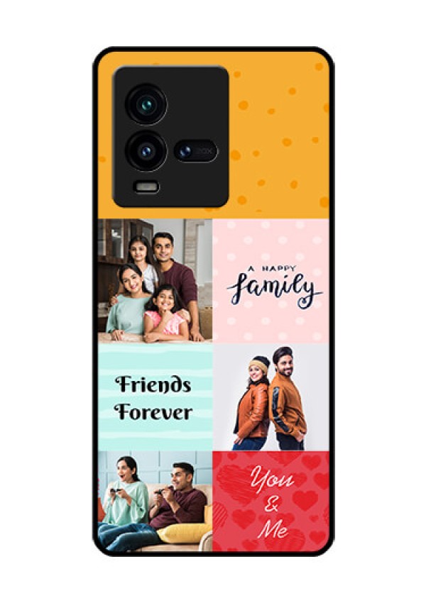 iQOO 9T 5G Personalized Glass Phone Case - Images with Quotes Design