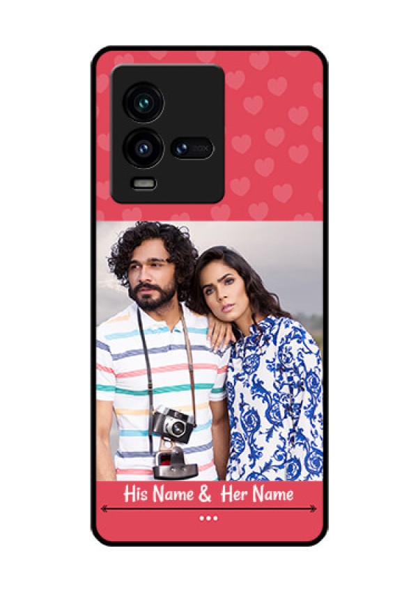iQOO 9T 5G Photo Printing on Glass Case - Simple Love Design