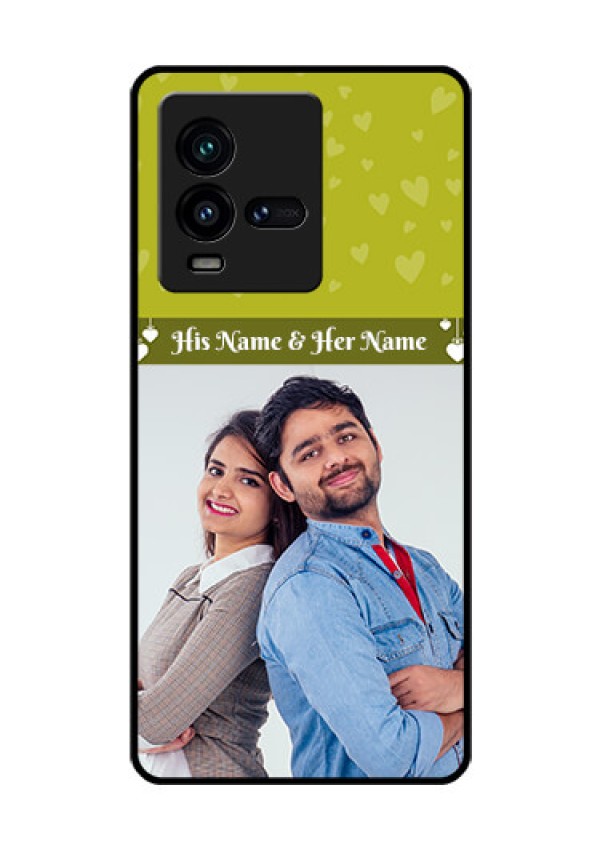 iQOO 9T 5G Custom Glass Phone Case - You & Me Heart Design