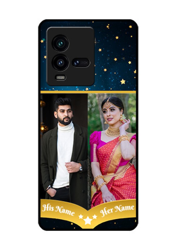 iQOO 9T 5G Custom Glass Phone Case - Galaxy Stars Backdrop Design