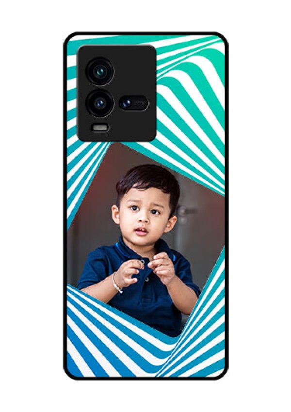iQOO 9T 5G Personalized Glass Phone Case - Abstract Spiral Design