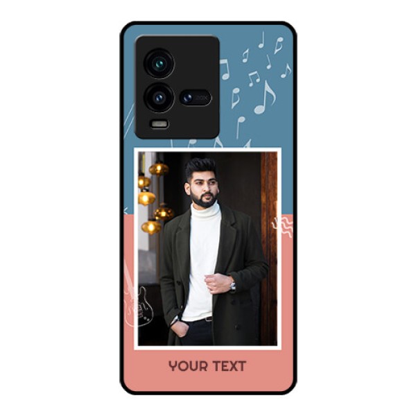 iQOO 9T 5G Photo Printing on Glass Case - with Color Musical Note Design iQOO 9T 5G Photo Printing on Glass Case - with Color Musical Note Design