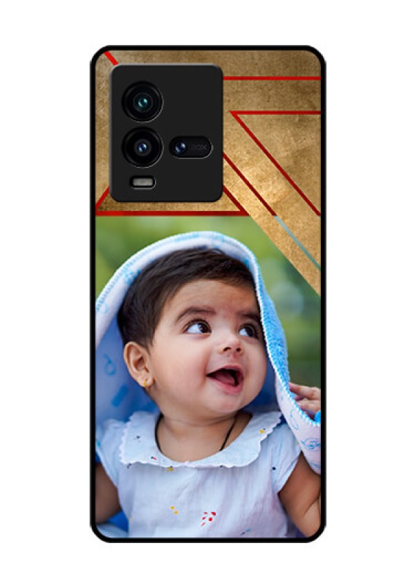 iQOO 9T 5G Personalized Glass Phone Case - Gradient Abstract Texture Design