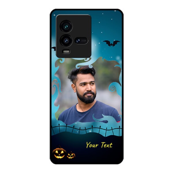 iQOO 9T 5G Custom Glass Phone Case - Halloween frame design