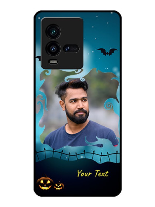 Custom iQOO 9T 5G Custom Glass Phone Case - Halloween frame design