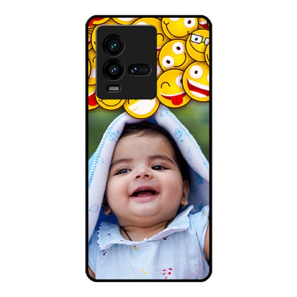 iQOO 9T 5G Custom Glass Mobile Case - with Smiley Emoji Design iQOO 9T 5G Custom Glass Mobile Case - with Smiley Emoji Design