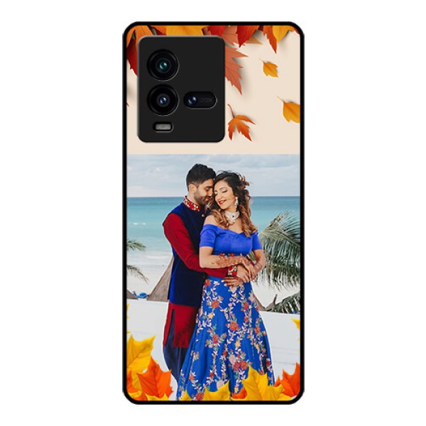 iQOO 9T 5G Photo Printing on Glass Case - Autumn Maple Leaves Design iQOO 9T 5G Photo Printing on Glass Case - Autumn Maple Leaves Design