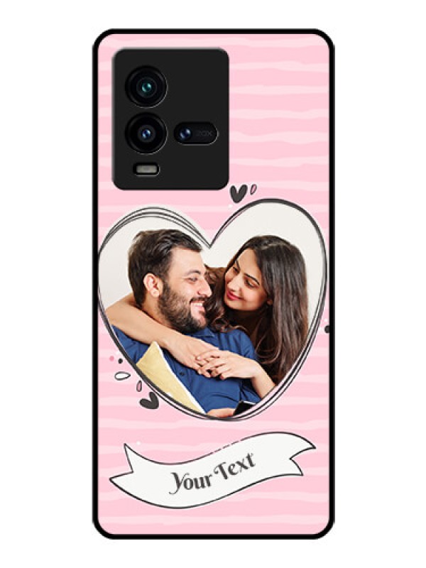 Custom iQOO 9T 5G Custom Glass Phone Case - Vintage Heart Design