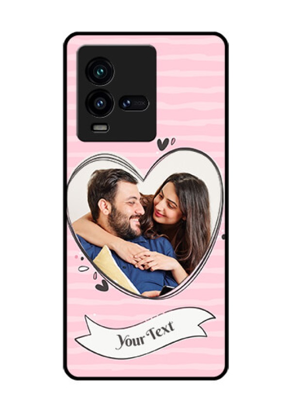 iQOO 9T 5G Custom Glass Phone Case - Vintage Heart Design