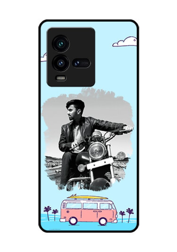 iQOO 9T 5G Photo Printing on Glass Case - Travel & Adventure Design