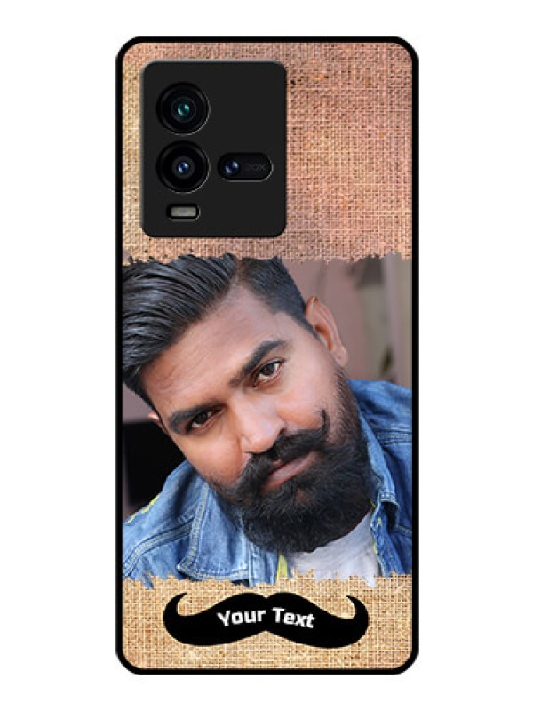 Custom iQOO 9T 5G Personalized Glass Phone Case - with Texture Design