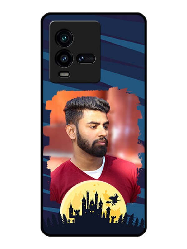 Custom iQOO 9T 5G Photo Printing on Glass Case - Halloween Witch Design