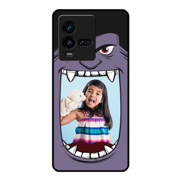 iQOO 9T 5G Custom Glass Phone Case - Angry Monster Design