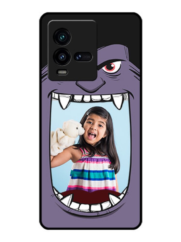 Custom iQOO 9T 5G Custom Glass Phone Case - Angry Monster Design