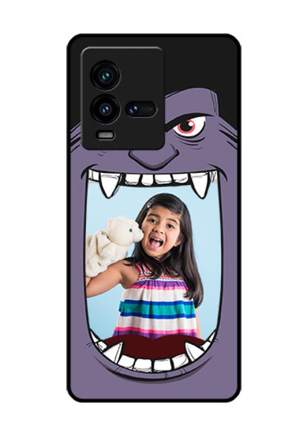 iQOO 9T 5G Custom Glass Phone Case - Angry Monster Design