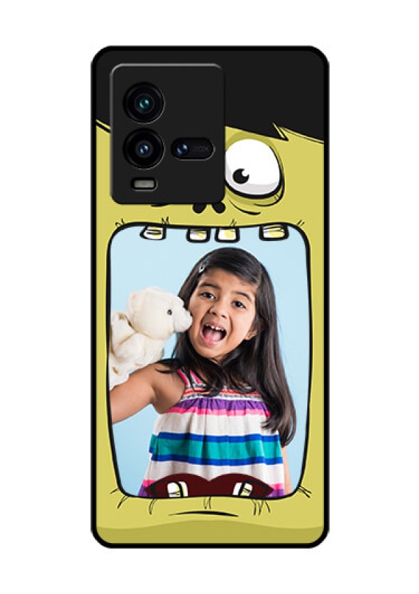 iQOO 9T 5G Personalized Glass Phone Case - Cartoon monster back case Design