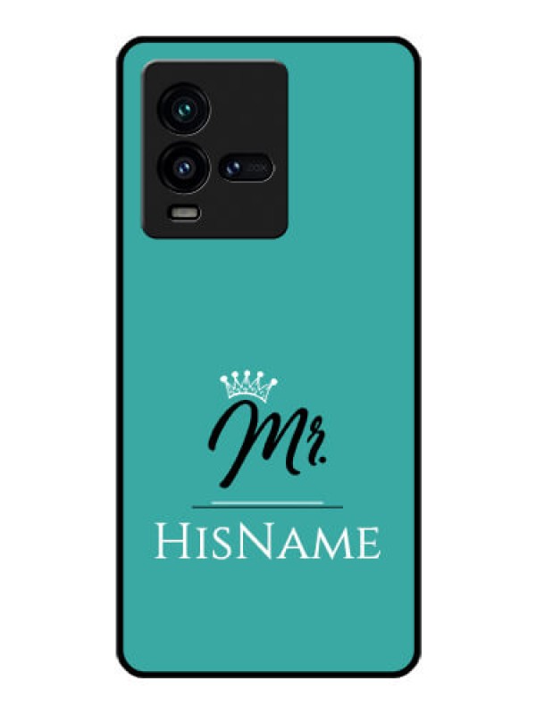 Custom iQOO 9T 5G Custom Glass Phone Case Mr with Name