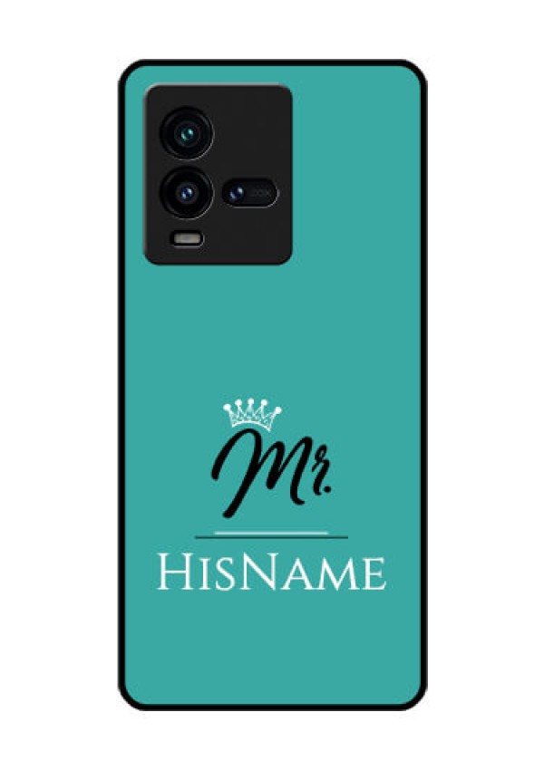 iQOO 9T 5G Custom Glass Phone Case Mr with Name