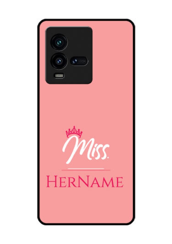 iQOO 9T 5G Custom Glass Phone Case Mrs with Name