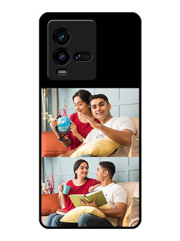 Custom iQOO 9T 5G 2 Images on Glass Phone Cover