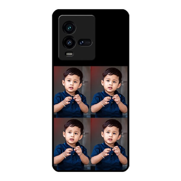 iQOO 9T 5G 4 Image Holder on Glass Mobile Cover