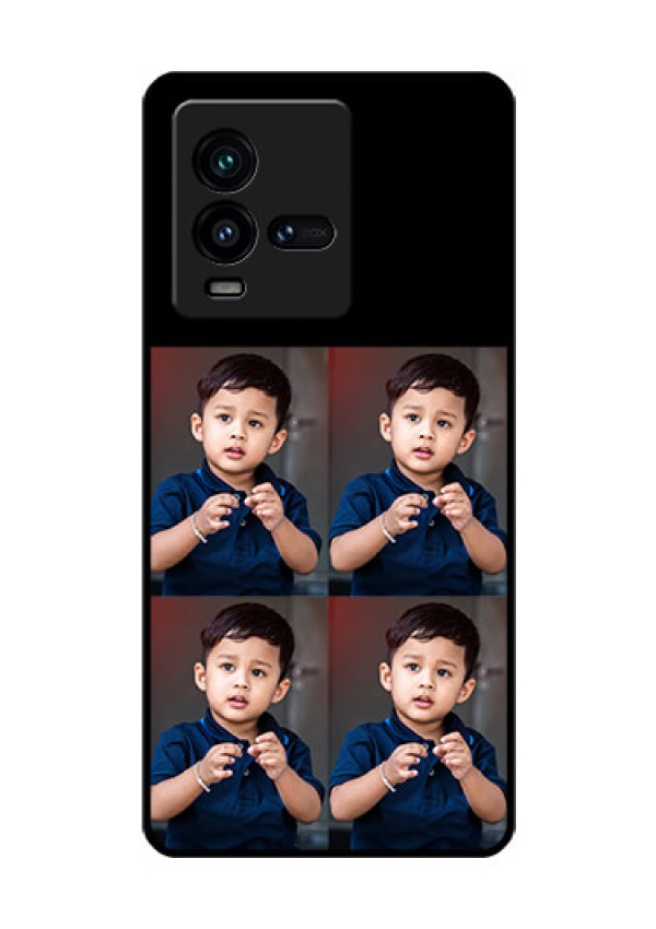 iQOO 9T 5G 4 Image Holder on Glass Mobile Cover