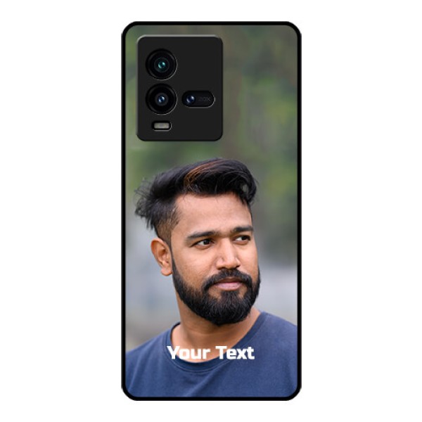 iQOO 9T 5G Glass Mobile Cover: Photo with Text