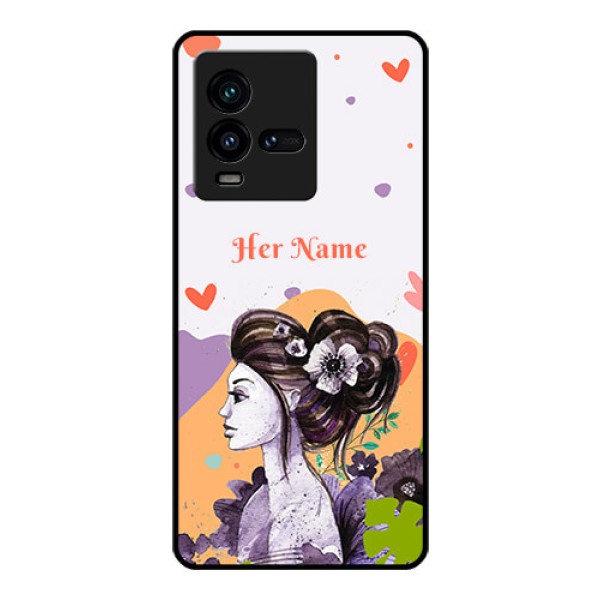 iQOO 9T 5G Personalized Glass Phone Case - Woman And Nature Design iQOO 9T 5G Personalized Glass Phone Case - Woman And Nature Design