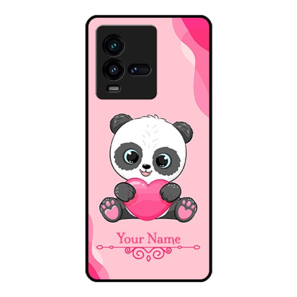 iQOO 9T 5G Custom Glass Mobile Case - Cute Panda Design