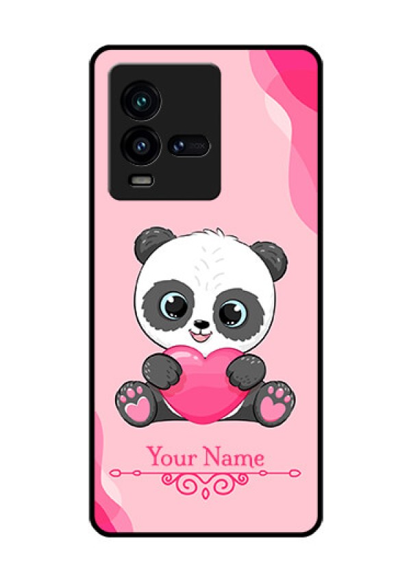 iQOO 9T 5G Custom Glass Mobile Case - Cute Panda Design