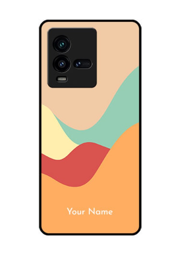 iQOO 9T 5G Personalized Glass Phone Case - Ocean Waves Multi-colour Design
