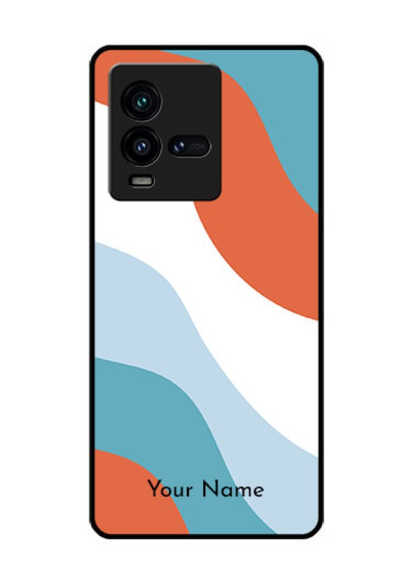 iQOO 9T 5G Custom Glass Mobile Case - coloured Waves Design