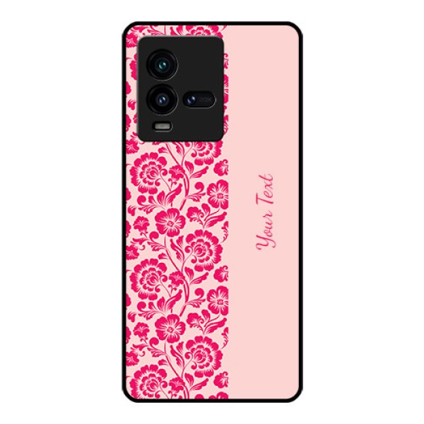 iQOO 9T 5G Custom Glass Phone Case - Attractive Floral Pattern Design iQOO 9T 5G Custom Glass Phone Case - Attractive Floral Pattern Design